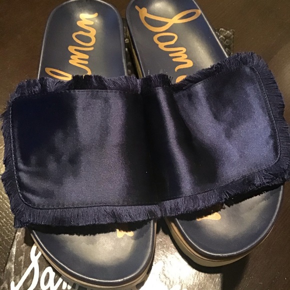 COPY - Sam Edelman mares slides dark blue EUC - Picture 6 of 10